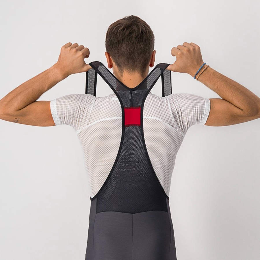 Castelli VELOCISSIMO 5 Harisnya Bib-vel Férfi Sötétszürke Titán | OBEFKTX-63