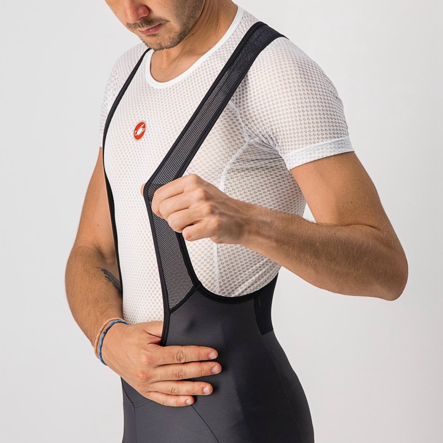 Castelli VELOCISSIMO 5 Harisnya Bib-vel Férfi Sötétszürke Titán | OBEFKTX-63