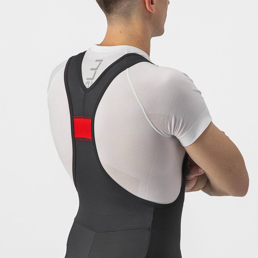 Castelli VELOCISSIMO 5 Harisnya Bib-vel Férfi Fekete Világos Zöld | AYDFMNZ-63