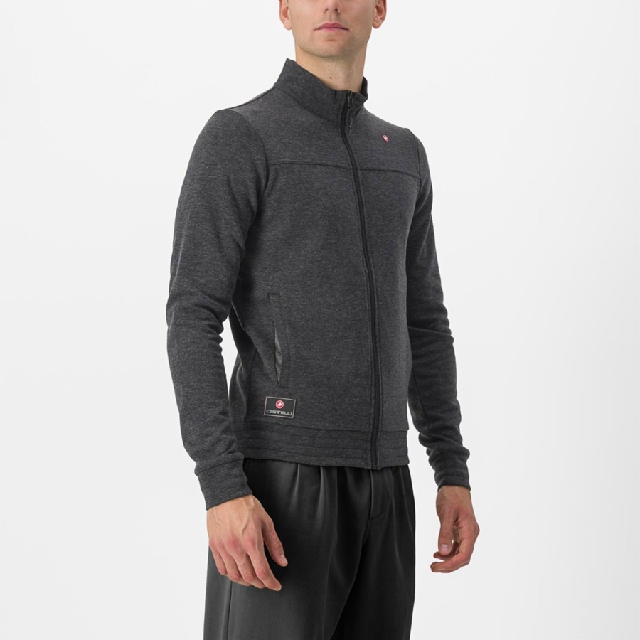 Castelli VIGORELLI TRACK Casual Férfi Sötétszürke | DTIFSPJ-52